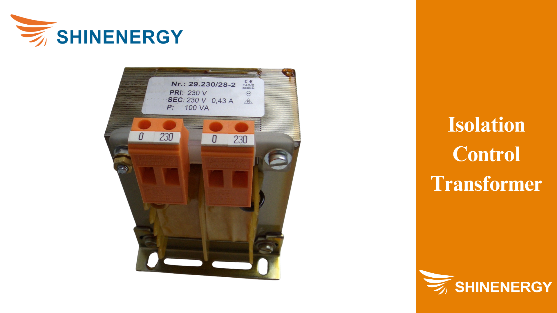 Isolation control transformer