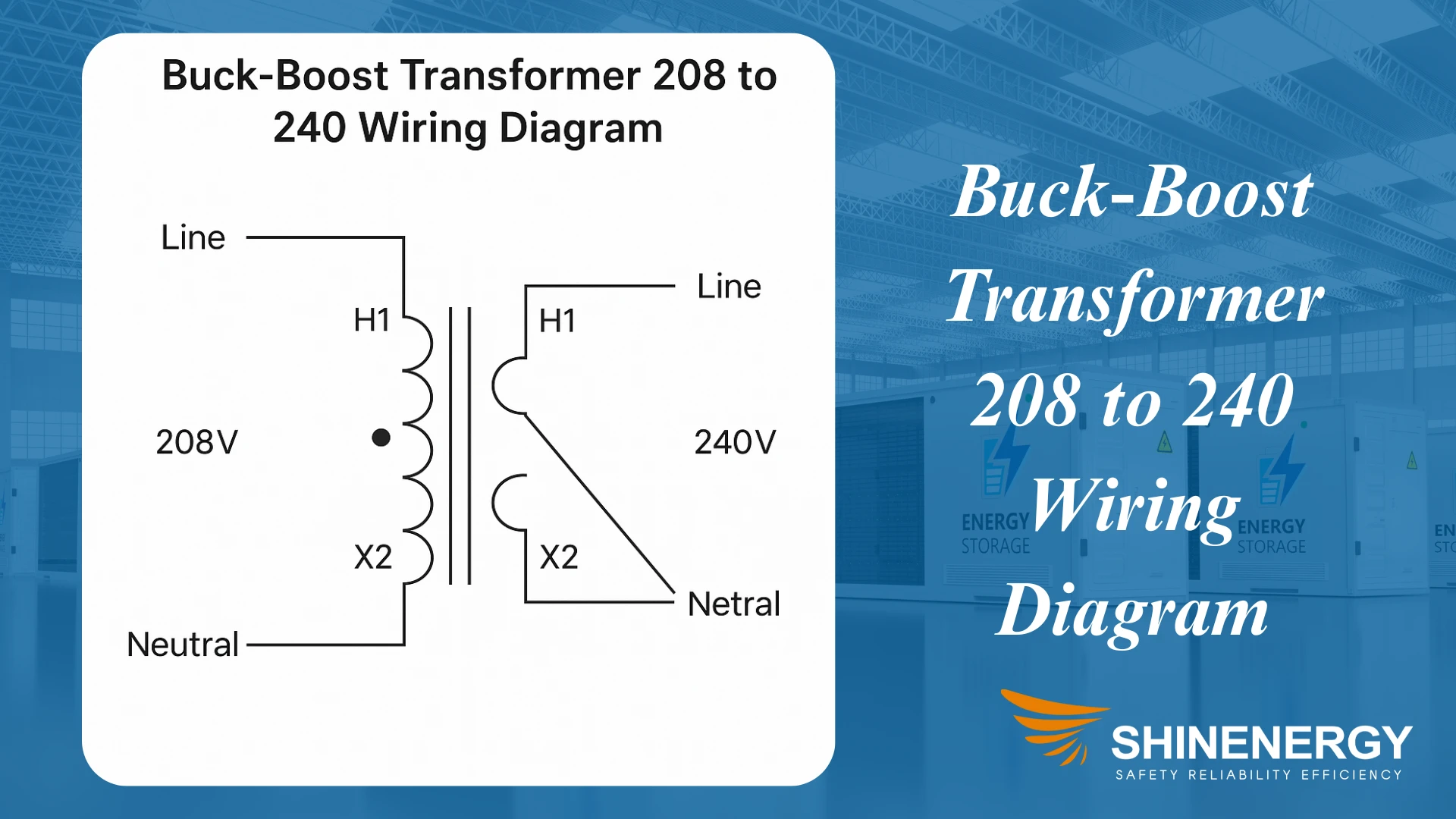 buck boost transformer 208 to 240 wiring diagram